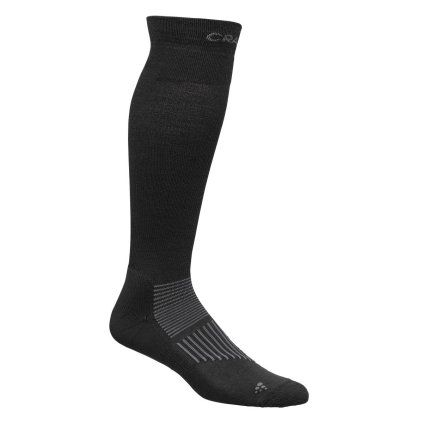 Funkční kompresní podkolenky CRAFT ADV Wool Compression - černá (Velikost 34-36)