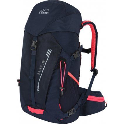 Turistický batoh LOAP Eiger 28 tmavě modrá/růžová (Velikost OS)