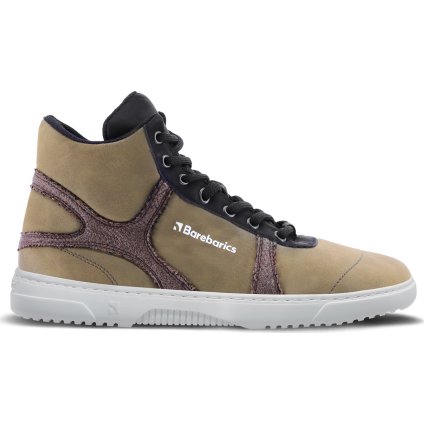 barefoot tenisky barebarics hifly dark green grey 40039