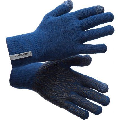 Unisex merino rukavice SENSOR modré (Barva modrá, Velikost L/XL)