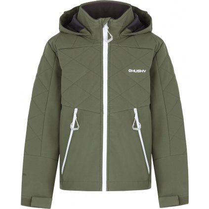 Dětská softshellová bunda HUSKY Salex khaki (Velikost 140)