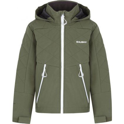 Dětská softshellová bunda HUSKY Salex khaki (Velikost 140)
