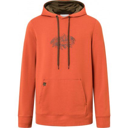 Pánská mikina s kapucí VIKING Panaka oranžová (Velikost XL)