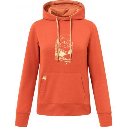 Dámská mikina s kapucí VIKING Panaka oranžová (Velikost XS)