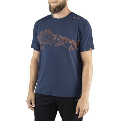 Pánské tričko VIKING Lenta Bamboo Light T-Shirt modrá
