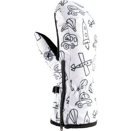 Lyžařské palčáky dětské VIKING Motiv bílá (Velikost 4)