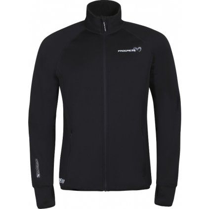 Pánská merino mikina PROGRESS Torez černá (Velikost M)