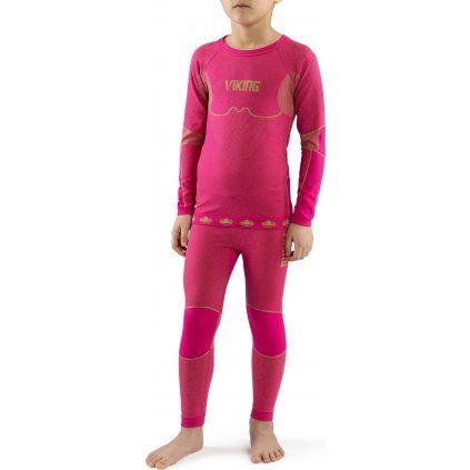 Dětské funkční prádlo VIKING Riko růžová (Set)
