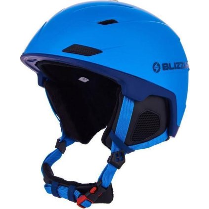 Lyžařská helma BLIZZARD Double matná modrá (Velikost 56/59 cm)