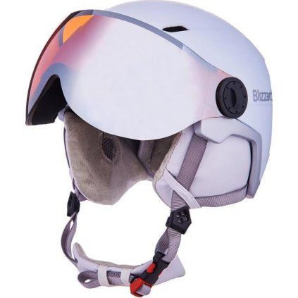 Lyžařská helma BLIZZARD W2W Double Visor matná bílá (Velikost 56/59 cm)