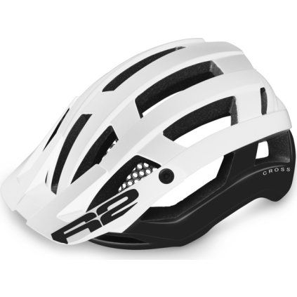 Cyklistická helma R2 Cross bílá (Velikost M)