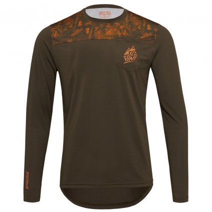 Pánský enduro dres SILVINI Ello zelená (Velikost S)
