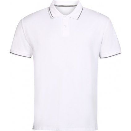 Pánská bambusová polokošile PROGRESS Original Polo Bambus bílá (Velikost S)