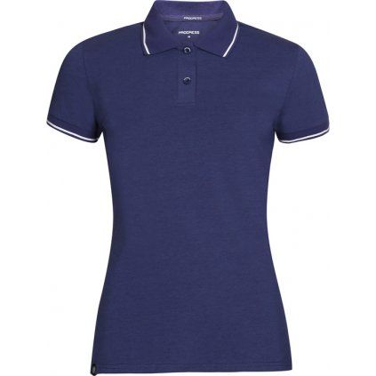 Dámská bambusová polokošile PROGRESS Original Polo Bambus modrá (Velikost S)