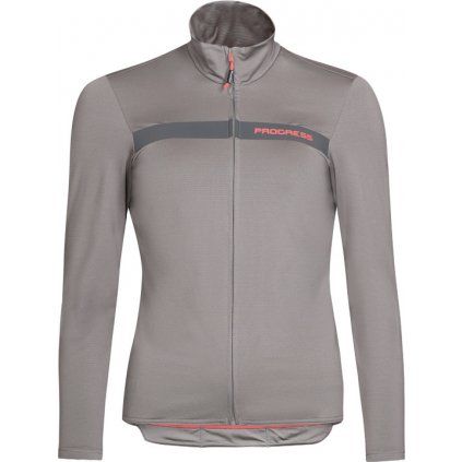 Dámský zateplený cyklistický dres PROGRESS Arosa šedý (Velikost S)
