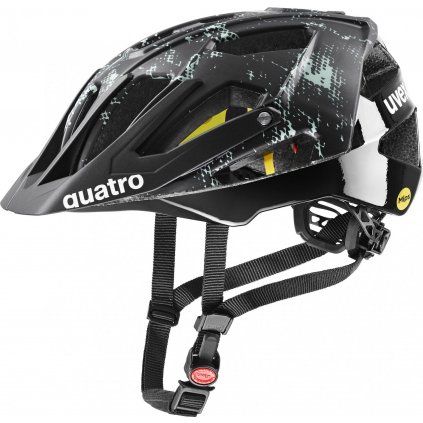 MTB helma UVEX Quatro CC Mips černá (Velikost 52-57)