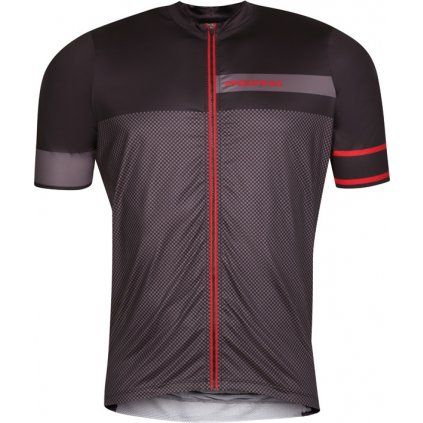 Pánský cyklistický dres PROGRESS Solar černý (Velikost M)