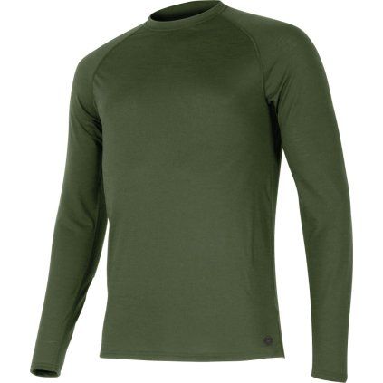 Pánské merino triko LASTING Atar  zelené (Velikost XL)