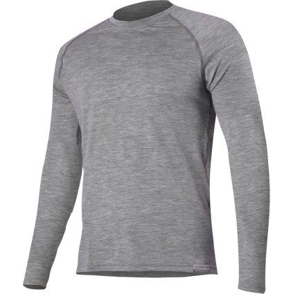 Pánské merino triko LASTING Atar šedé (Velikost S)
