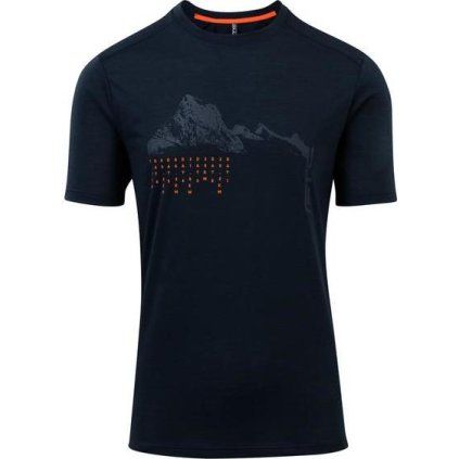 Pánské funkční triko s krátkým rukávem GTS 211941M Midnight černá (Velikost S)
