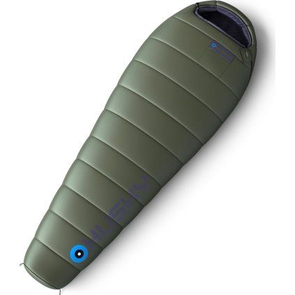 Syntetický třísezónní spacák HUSKY Ruby zelený (Velikost OneSize)