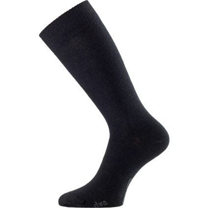 Merino ponožky LASTING Dwa černé (Velikost M)