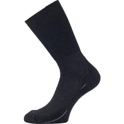Merino ponožky LASTING Whk černé (Velikost L)