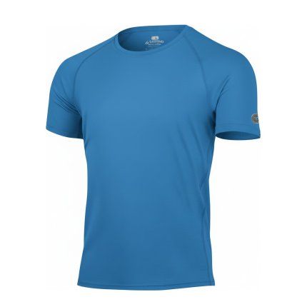 Pánské merino triko LASTING Quido modré (Velikost 2XL)