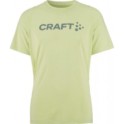 Pánské sportovní triko CRAFT CORE Essence Bi-blend - žlutá (Velikost S)