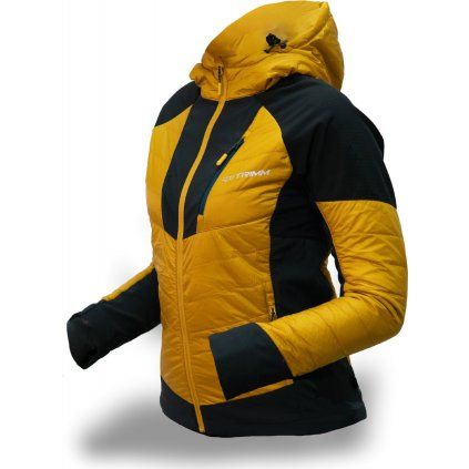 Dámská zimní bunda TRIMM MAROLA mustard/ grafit black (Velikost XS, Barva mustard/ grafit black)