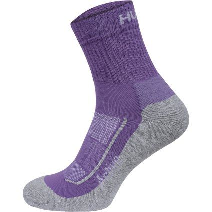 Unisex outdoorové ponožky HUSKY Active fialové (Velikost L (41-44))
