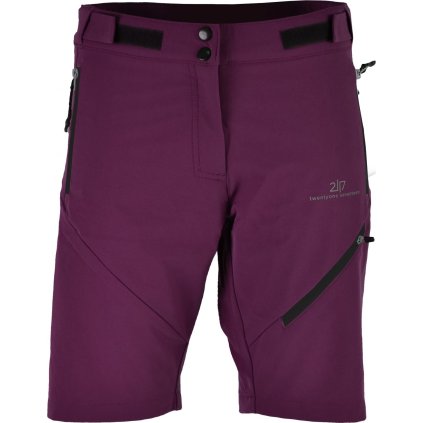 Dámské outdoorové kraťasy 2117 SANDHEM, dark lavender (Velikost L)