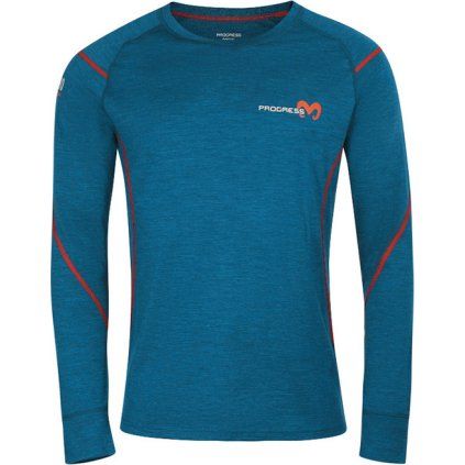 Dětské merino triko PROGRESS Mw NDRD modré (Velikost 116/1)