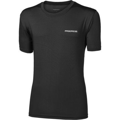 Pánské sportovní triko PROGRESS Poly Man černé (Velikost S)