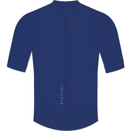 Pánský cyklo dres SILVINI Trafoi modrá (Velikost S)
