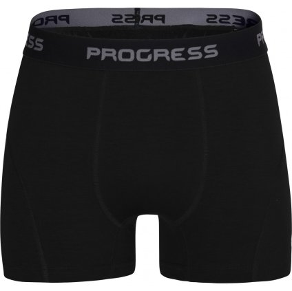 Pánské bambusové boxerky PROGRESS E Skn černá (Velikost S)