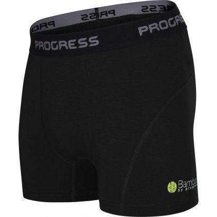 Pánské bambusové boxerky PROGRESS E Skn černá (Velikost S)