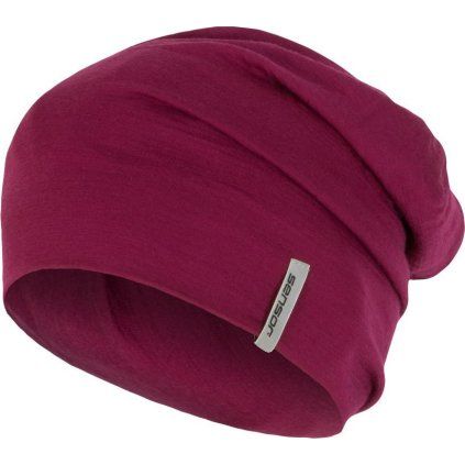 Čepice SENSOR Merino wool růžová (Velikost M, Barva fialová)