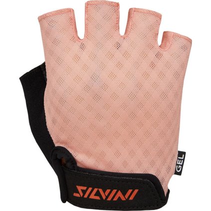 Dámské cyklistické rukavice SILVINI Gaiona růžové (Velikost S)