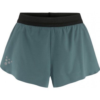 Dámské běžecké šortky CRAFT PRO Hypervent Split 2 - modrá (Velikost XS)