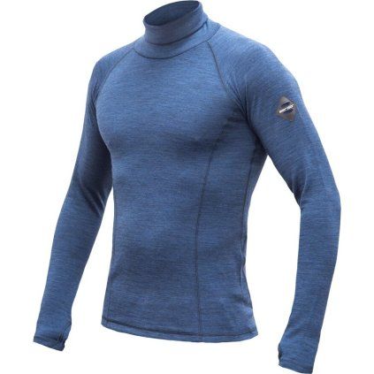 Pánský merino rolák SENSOR Bold modrý (Barva modrá, Velikost XXXL)