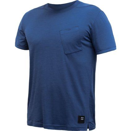 Pánské merino triko SENSOR Air modré (Velikost L, Barva modrá)