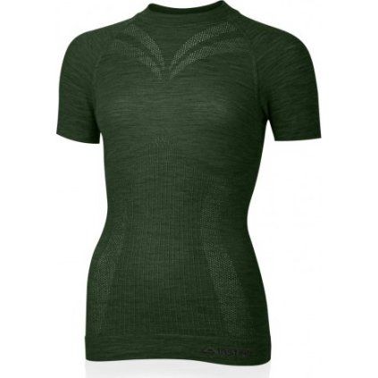 Dámské merino triko LASTING Malba zelené (Velikost L/XL)