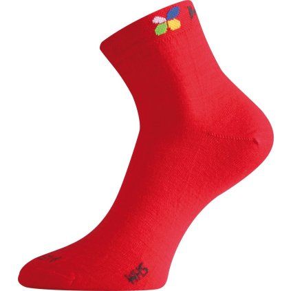 Merino ponožky LASTING Whs červené (Velikost S)