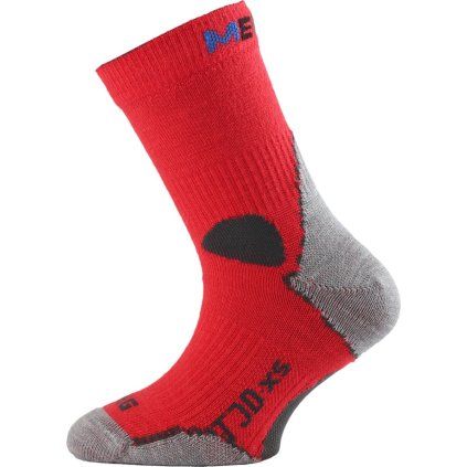 Dětské merino ponožky LASTING Tjd červené (Velikost (34-37) S)