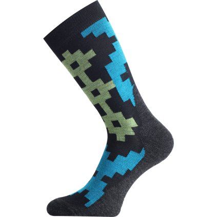 Unisex merino ponožky LASTING Whp modré (Velikost L)