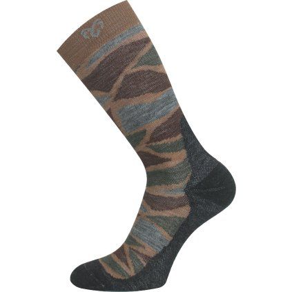 Unisex merino ponožky LASTING Wlj šedé (Velikost M)