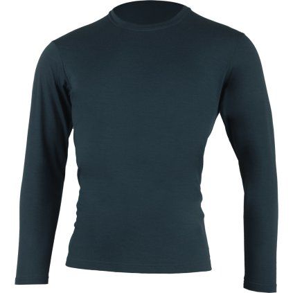 Pánské merino triko LASTING Alan modré (Velikost L)