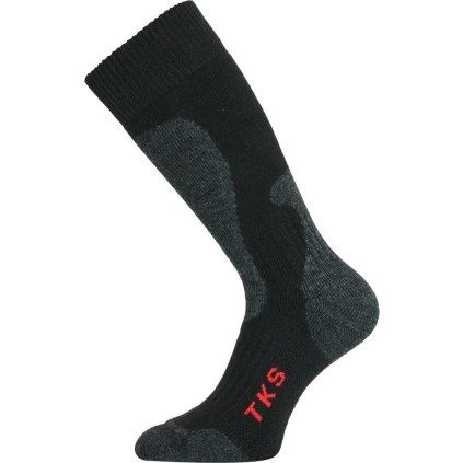 Unisex trekingové ponožky LASTING TKS černé (Velikost M)