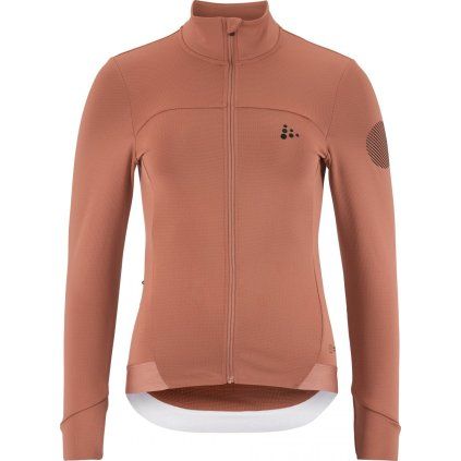 Dámský zateplený cyklodres CRAFT ADV Bike SubZ LS - růžová (Velikost XS)